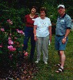 Lynda and Doug with Kay and one of many roses